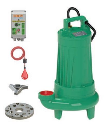 Troy Pompa HDBT 3000 Döküm Göv. Bıçaklı Foseptik Dalgıç Pompa 380V 3 HP