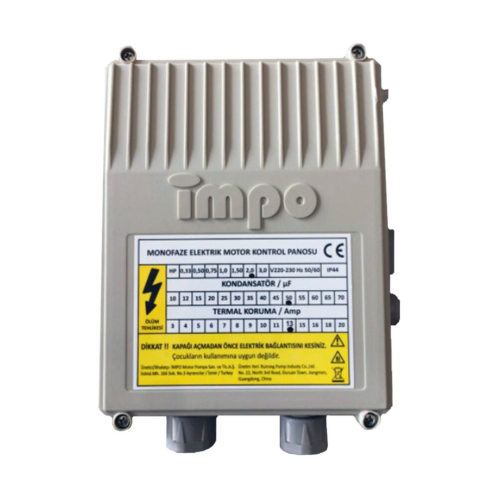 İmpo M18B İthal Dalgıç Pompa Panosu - Tek Pompa 1.5 HP 220 Volt