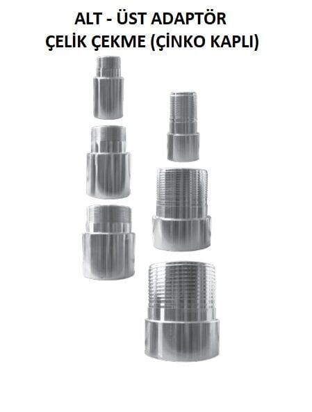 Kolon Borusu Adaptörü Alt - Üst 1 Takım - 2 adet - 21/2''