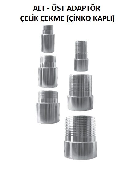 Kolon Borusu Adaptörü Alt - Üst 1 Takım - 2 adet - 2''