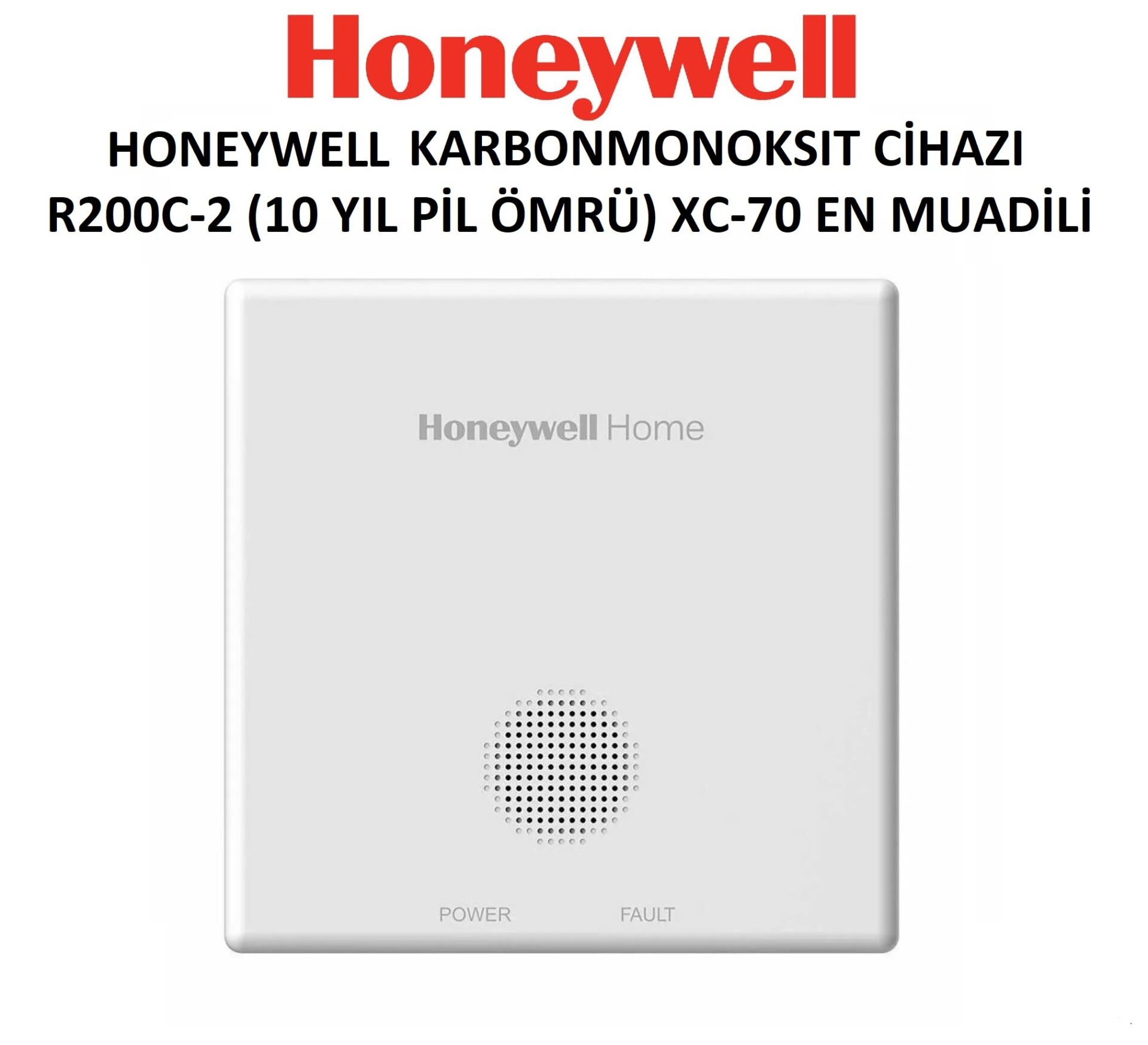 Honeywell R200C-2 Karbonmonoksit Alarm Cihazı - XC70 Muadili - 10 Yıl Pil Ömrü