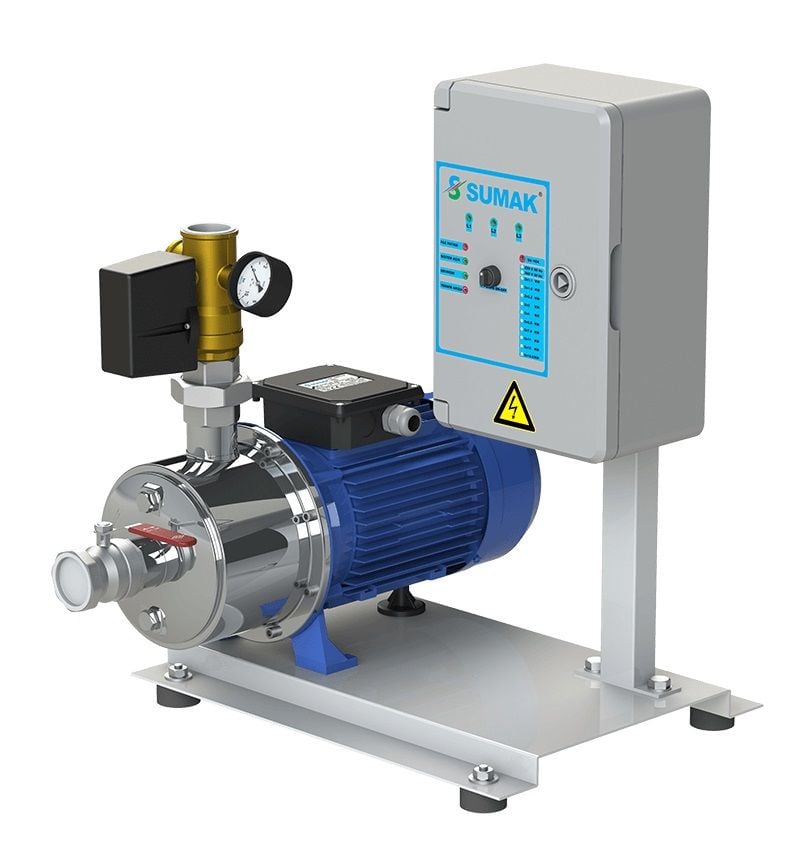 Sumak SMINOX12A300/3T Tek Pom. Pas. Emişli Hidrofor 11 K-14 D - 3 HP - 380V