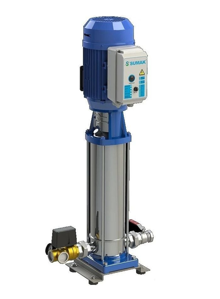 Sumak SHTP16 A 750/12 Tek Pom. Paslanmaz Hidrofor 7.5 HP 19 Kat 48 Daire - 380V