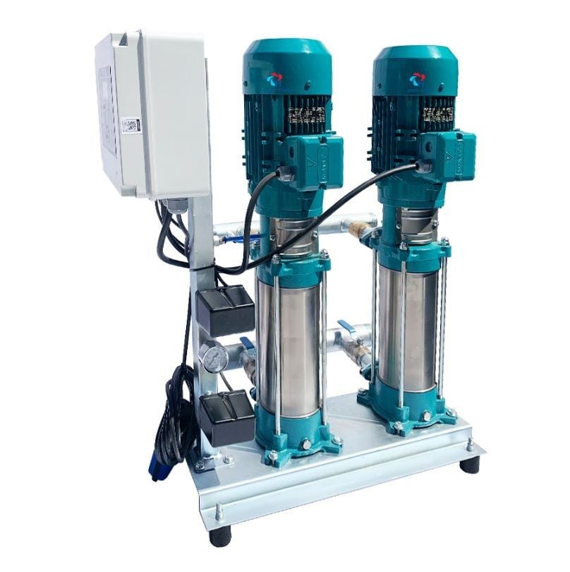 Hazal 2-HZPH 10x6 İki Pompalı Hidrofor 5 Kat - 50 Daire 2x2 HP 380V