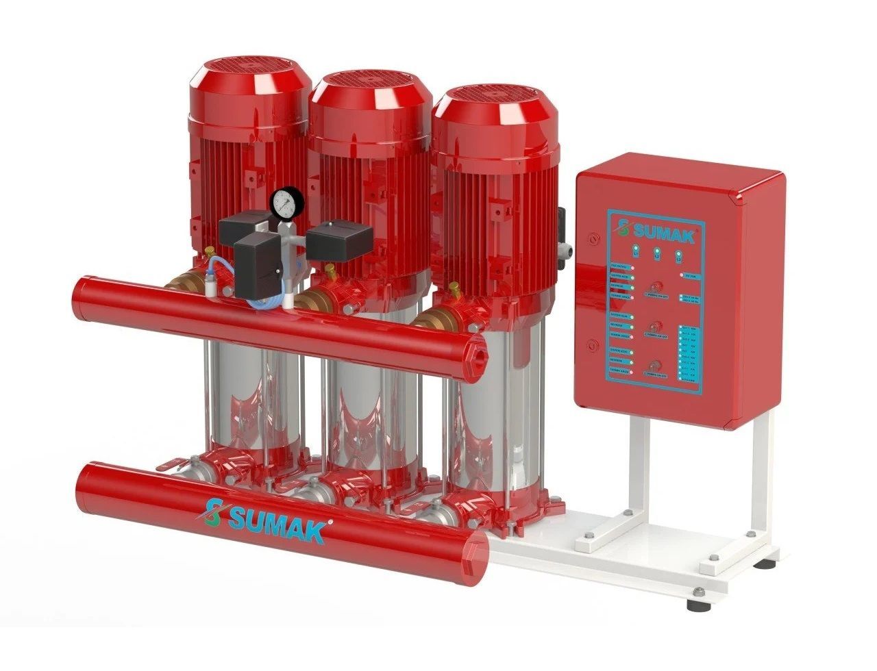 Sumak SHT 24 C 1000/7 EEEY Üç Pom. Yangın Hidroforu 3x10 HP 380V