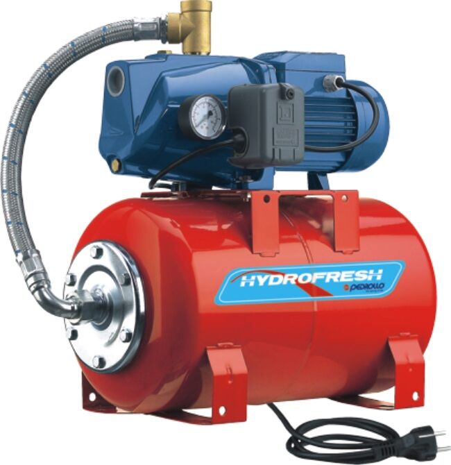 Pedrollo JSWm 2CX-D Jet Hidrofor 50 LT Tanklı 1 HP 4 Kat 6 Daire