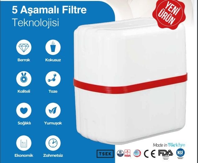 221 Serisi Su Arıtma Cihazı 8LT Tanklı 5 Filtreli - Aquatürk